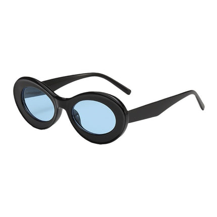 Oleo New Candy Color Small Frame Oval Dopamine Color Sunglasses Travel Party Photo Shade Sunglasses