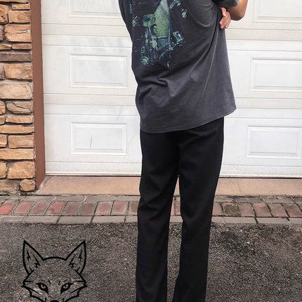 2025 Summer New Japanese Style Casual Versatile Flared Suit Pants Solid Color Scimitar Pants Drapey Wide-Leg Floor-Length Pants