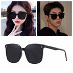 Black frame black and gray film (sunscreen sunglasses version) / Metal hinge frame