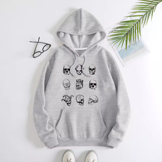 Fashion Joker Hoodie Skull Print