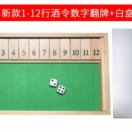 Four-sided Digital Flip Toy Family Parent-child Dice Game Four-person Interactive Party Table Game Drinkers Puzzle
