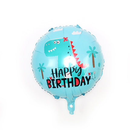 Cross-border ins new Q version dinosaur aluminum balloon cute cartoon large shaped dinosaur shape decorative balloon