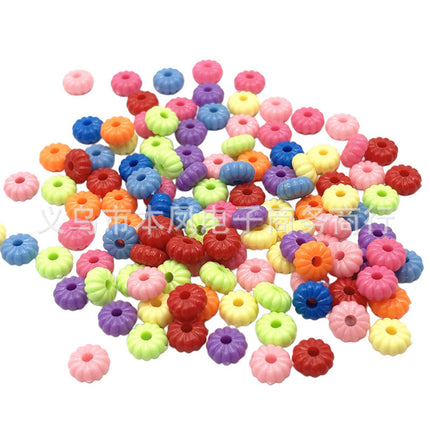 solid color color beads diy bracelet string loose beads material children beaded handmade keychain jewelry accessories