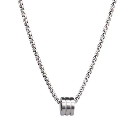 Personalized titanium steel non-fading color small man waist transfer bead necklace jewelry men's hip hop gay small man waist sweater chain