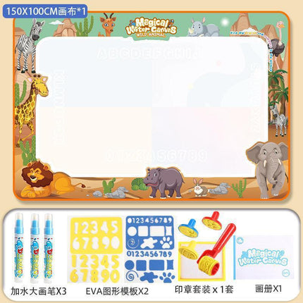 Cross-border Magic Water Painting Cloth Toy Clear Water Painting Sketchpad Magic Color Graffiti Blanket Water Painting Children's Toy