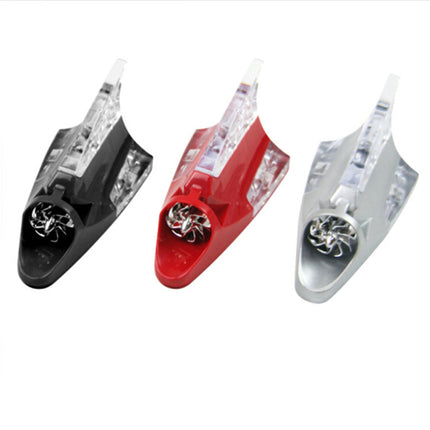 Car Wind Lamp Decorative Shark Fin Flash Light Solar Anti-Rear Collision Antenna Light Wind Energy Anti-Rear Collision Antenna Light