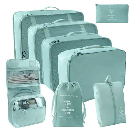 Factory direct travel portable waterproof and dustproof storage bag seven-piece clothing packaging multi-grid finishing bag large capacity