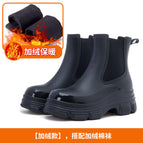 Black [fleece cotton socks] / 35