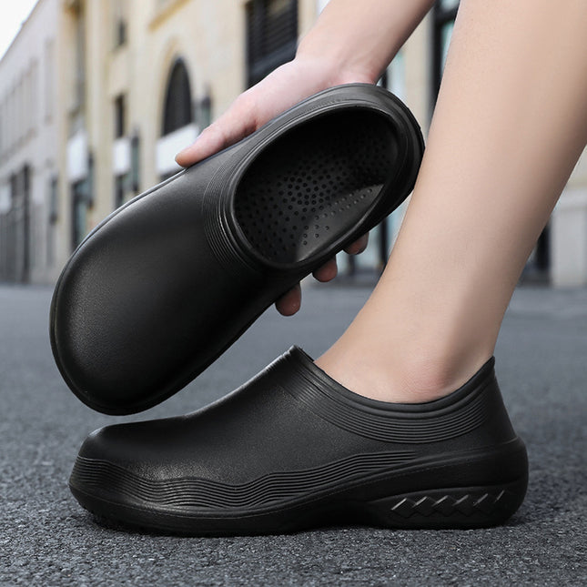Wholesale Chef Shoes Waterproof, Non-Slip, Waterproof, Four-Season Wear, Canteen Hotel Special Kitchen Work Shoes, High-End Labor Protection Shoes