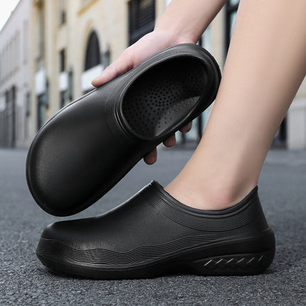 Wholesale Chef Shoes Waterproof, Non-Slip, Waterproof, Four-Season Wear, Canteen Hotel Special Kitchen Work Shoes, High-End Labor Protection Shoes