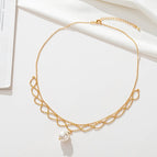131 hollow simple necklace