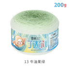 3 strands*13 color number*avocado green*200g* 456m *8% wool 73% acrylic 19% nylon