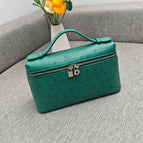 Silver buckle ostrich pattern/green (19cm)