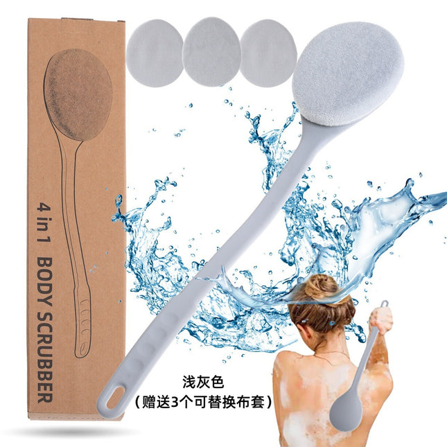 in stock strong decontamination scrubbing artifact soft material bath wipe deep cleaning exfoliating long handle brush
