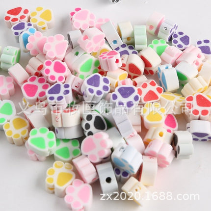 100 a pack of cross-border fruit soft pottery loose beads clay beads diy Amazon material bag accessories mobile phone