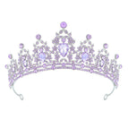 Silver purple diamond