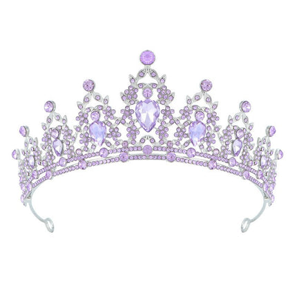 European and American Fashion Birthday Crystal Crown Tiara Decoration Girl Party Photo Internet Celebrity Atmosphere Props Scene Layout