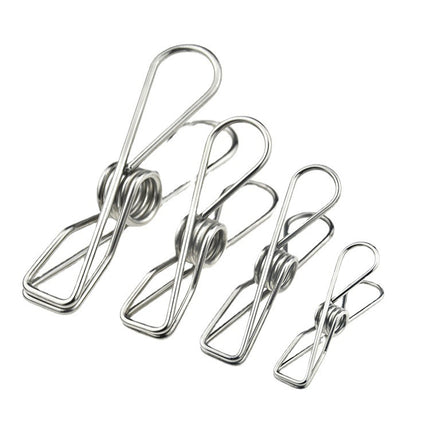 huazhen stainless steel clip solid spring clip 6.5cm small wire clip underwear clip/socks rack pants clip non-magnetic