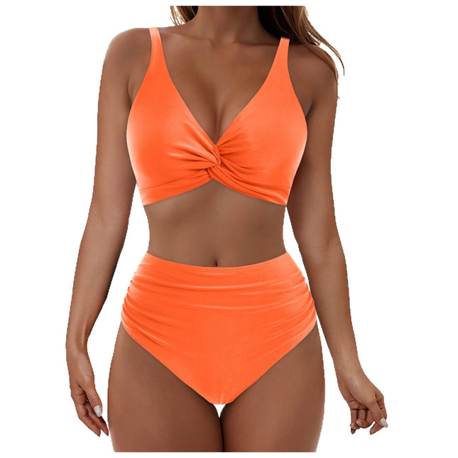 2025 Summer Fresh Design Vest Strap Swimsuit Women's Sweet Beach Vacation Two-Piece Swimsuit