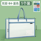 1123-b4 long portable double layer-blue