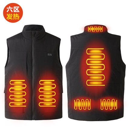 Factory direct 2024 new smart heating vest warm vest graphene heating vest heating clothing cross-border