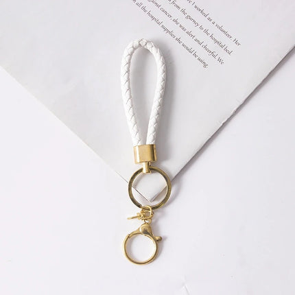 Wholesale Braided Leather Rope Keychain Car Keychain Key Ring Pendant Doll Accessories Event Small Gifts Wholesale