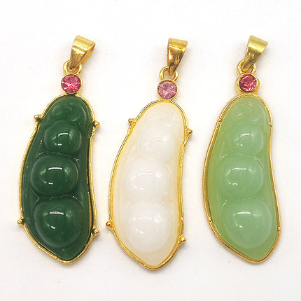 Ancient sand gold imitation jade gold-plated necklace jade brave Guanyin Buddha pendant live welfare drainage small gift supply
