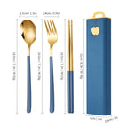 Blue and gold three-piece set [blue box]