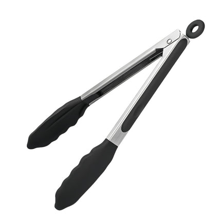 Silicone Clips for Kitchen Non-Stick Pans, Anti-Scalding and High Temperature Resistance, Household Barbecue and Steak Special Set, Stainless Steel Food Clips