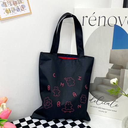 Factory wholesale 2023 new large capacity ladies shoulder handbag Oxford cloth gift bag cartoon cute