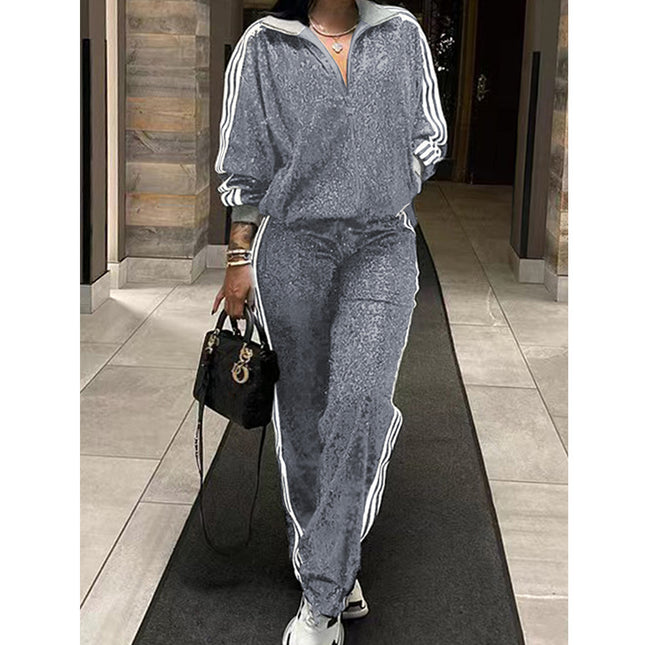 GT9146 primary supply of a large number of in stock sequins fashion casual suit autumn clothing into the supply of a generation of hair