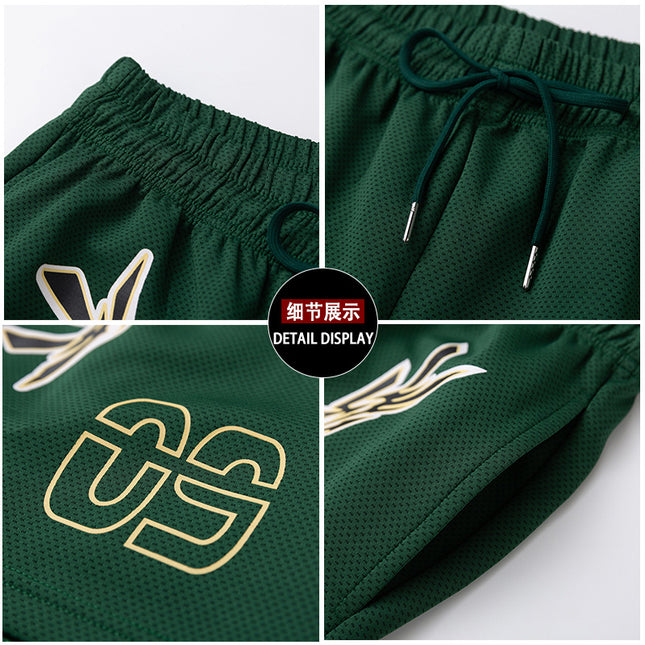 American basketball shorts sports training summer men's four-point ball pants tide retro 4-point niche casual pants wholesale