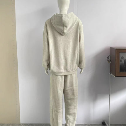 Amazon Foreign Trade Cross-Border New Trendy Sweatshirt Suit Fashion Retro Loose Pullover American Long-Sleeved Hoodie