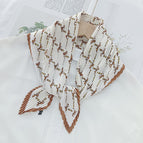 L024-137-03 white / 70cm wrinkled square towel