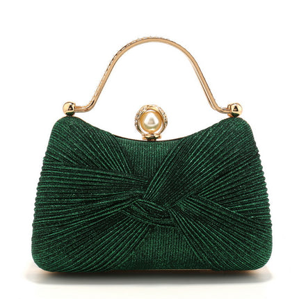Cross-Border Popular Exquisite Evening Bags, Hand-Held, Fashionable and Versatile, Suitable for European and American Socialites, Elegant for Proms and Wedding Dresses