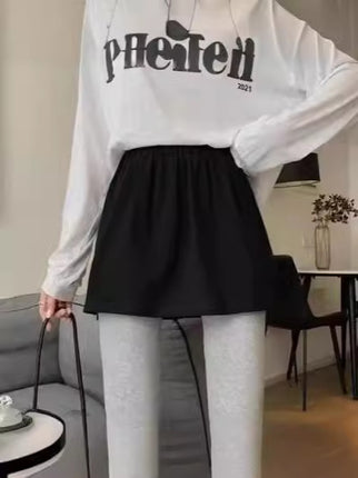 Decorative Skirt Women's Sweater Bottoming Inner Artifact Joker Small Fart Curtain False Two-Piece Stacked Bottom Ham Covering Butt Curtain
