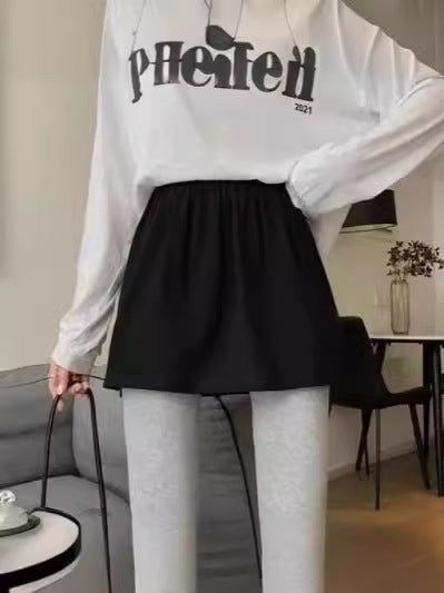 Decorative Skirt Women's Sweater Bottoming Inner Artifact Joker Small Fart Curtain False Two-Piece Stacked Bottom Ham Covering Butt Curtain