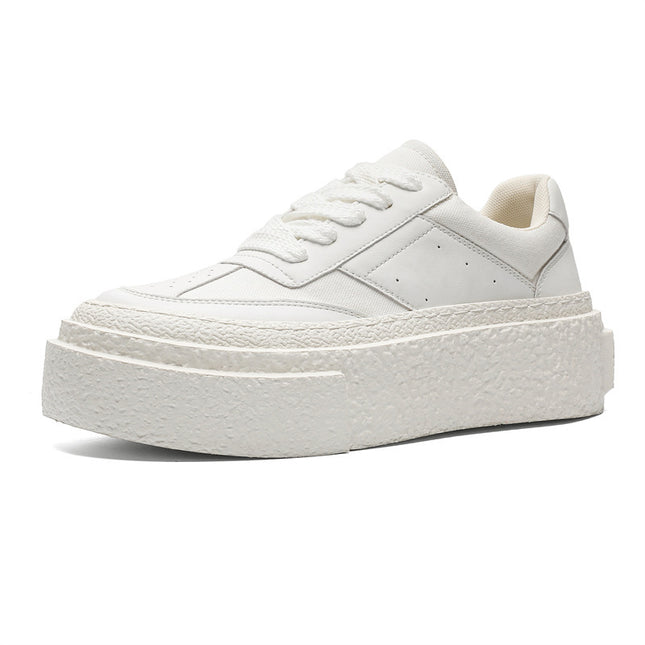 Summer Thick-soled Heightened German Training Shoes Bread Shoes Breathable Board Shoes Niche Trendy Casual White Shoes Ins Men's Shoes Trendy