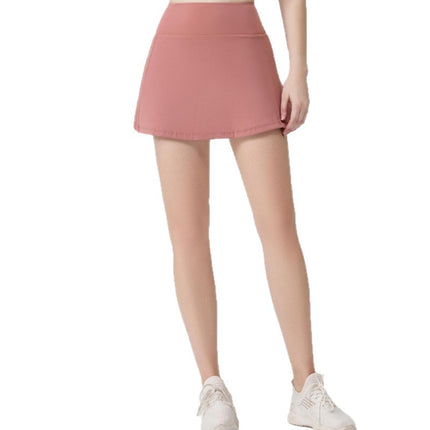 [in Stock] Ld Yoga Spring/Summer Short Skirt Anti-Exposure Fitness High-Waisted Sports Quick-Dry Training Tennis Pleated Skirt