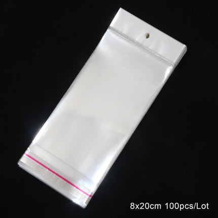 Wholesale Opp Bags Self-Adhesive Bags DIY Handmade Small Jewelry Packaging Bags Transparent Self-Sealing Plastic Bags