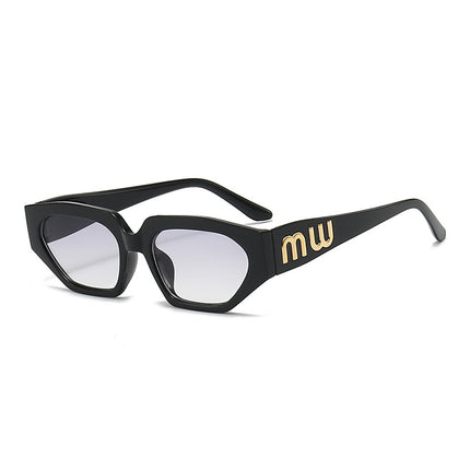 American New Style Sunglasses European and American Ins Internet Popular Punk Hip Hop Sunglasses Round Face Men and Women Retro Fashionable Sunglasses