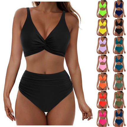 2025 Summer Fresh Design Vest Strap Swimsuit Women's Sweet Beach Vacation Two-Piece Swimsuit