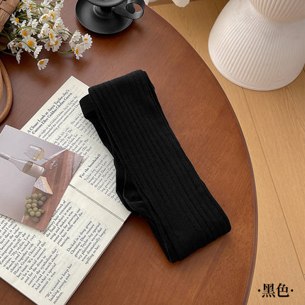 2025 new cotton wide dark gray leggings women's spring and autumn explosions light gray soot color slim pantyhose
