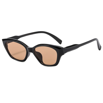 New red cat's eye sunglasses women's high-grade concave shape hot girl photo anti-ultraviolet line sunglasses wholesale