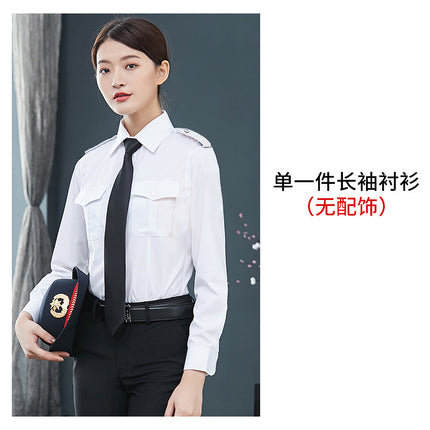New Female Guard Security Work Clothes suit Long Sleeve Shirt Security Property Concierge Clothes Spring and Autumn Seasons