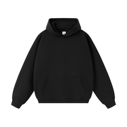 American Trendy Brand 450g Heavy Weight Terry Off-Shoulder Hooded Sweatshirt Men's Spring & Fall Hoodless Rope Loose Hoodie Wholesale