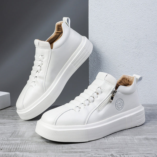 Large Size Men's Sneakers, Classic Versatile Casual Shoes, Soft Soles, Comfortable Student Black Sports Style Korean Style Breathable Shoes
