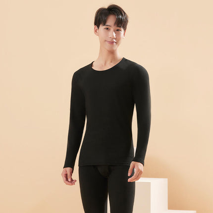 Autumn and Winter Wool and Silk Thermal Intimates Set for Women German Velvet Fleece-Lined Couple Men's Autumn Clothes and Long Trousers Cashmere Bottoming Shirt