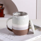 301-400ml / Green cup with lid and tea drain