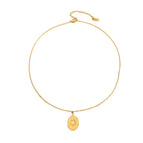 284 vintage embossed necklace